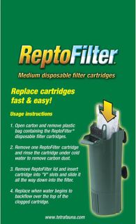 No. 4 - Tetra ReptoFilter Cartridges - Medium 3 pack - 3