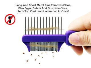 No. 10 - Hertzko Double-Sided Comb Hair Brush & Dog/Cat Grooming Kit - 4