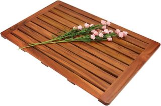 No. 4 - Utoplike Teak Wood Bath Mat - 1