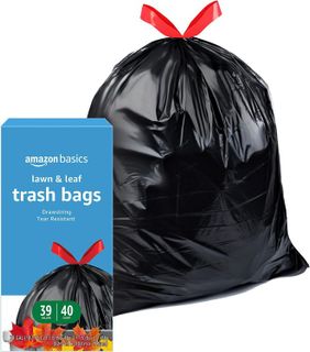 No. 4 - Amazon Basics Lawn & Leaf Drawstring Trash Bags - 4