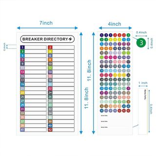 No. 3 - KIUKIUO Circuit Breaker Panel Labels - 2