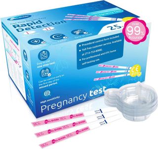 No. 10 - Pregnancy Tests with Cup, 25 Bulk Pregnancy Test Strips - 1