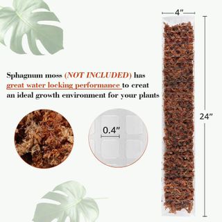 No. 1 - EOX 24 Inch Plastic 2 Pcs Sphagnum Moss Pole - 2