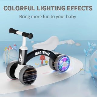 No. 10 - Cawhad Colorful Lighting Baby Balance Bike - 5