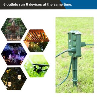 No. 2 - DEWENWILS Outdoor Power Stake Timer Waterproof - 3