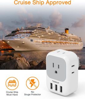 No. 8 - Multi Plug Outlet Extender with USB - 4