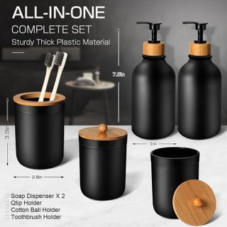 No. 10 - MIERTING Black Bathroom Accessories Set - 2