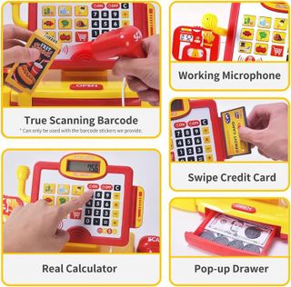 No. 7 - FS Toys Pretend Play Calculator Cash Register - 3