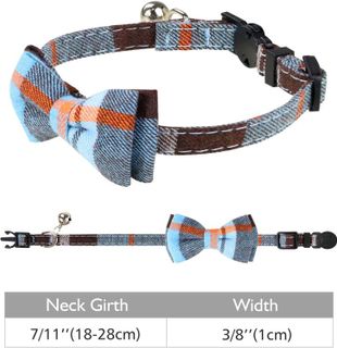 No. 10 - Joytale Upgraded Breakaway Cat Collar with Bow Tie and Bell - 5