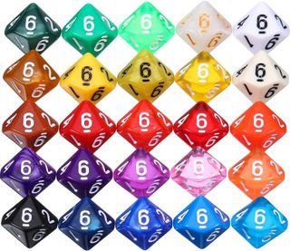 No. 7 - TecUnite 25 Pieces Polyhedral Dice Set - 5