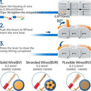 No. 9 - GKEEMARS 50 Pcs Wire Connector - 5