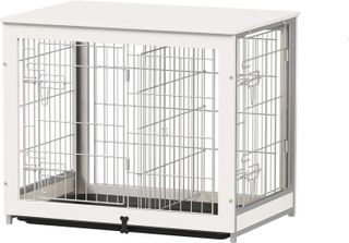 No. 10 - Piskyet Wooden Dog Crate Furniture with Divider Panel - 1