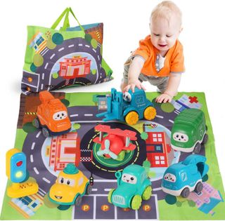 No. 5 - ALASOU 8 PCS Baby Truck Car Toys - 1