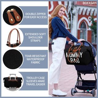 No. 6 - DOFASAYI Diaper Bag Tote - 4