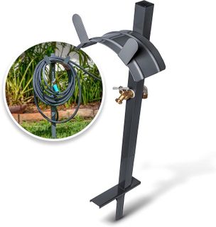 No. 1 - Aqua Joe Steel Garden Hose Stand - 1