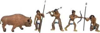 No. 9 - Woodland Scenics Scene Setters Educational Series Native American Hunter Figurines - 1