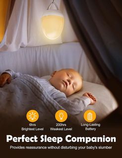 No. 5 - JolyWell Rechargeable Nursery Night Light - 3