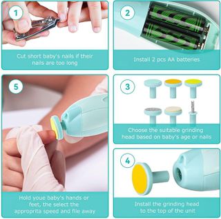 No. 3 - Lupantte Baby Nail Trimmer Electric - 5