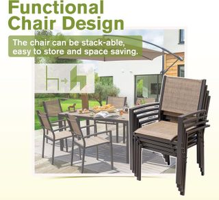 No. 3 - Homall Patio Dining Set - 5