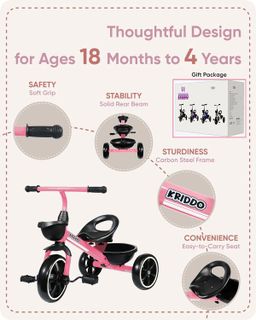No. 2 - KRIDDO Kids Tricycle - 3