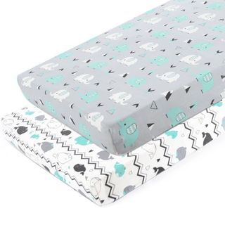 No. 1 - Stretchy Fitted Pack n Play Playard Sheet Set - 1
