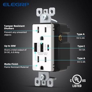 No. 5 - ELEGRP USB Outlets Receptacles - 2