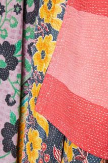 No. 3 - Vintage Cotton Kantha Quilt - 2