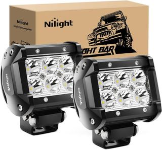 No. 8 - Nilight 2PCS 18W Spot Driving Fog Light Off Road Led Lights Bar - 1