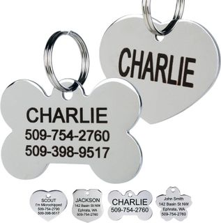 No. 9 - GoTags Stainless Steel Dog ID Tag - 1