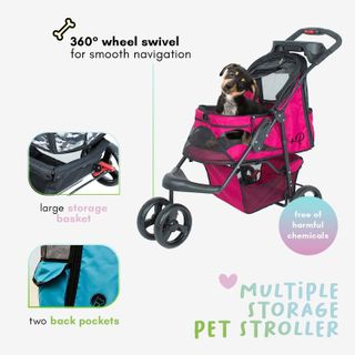 No. 5 - PETIQUE Mermaid Pet Stroller - 4