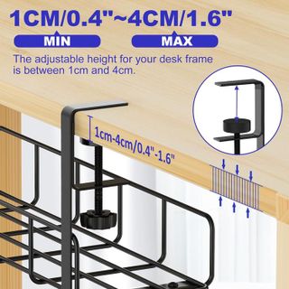 No. 10 - Under Desk Cable Management Tray - 3