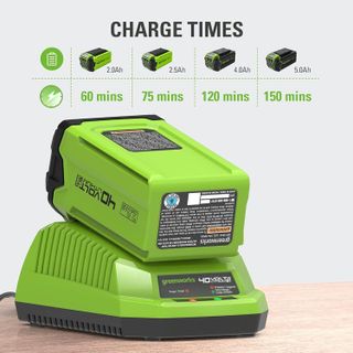 No. 6 - Greenworks G-MAX 40V Lithium-Ion Battery Charger - 4