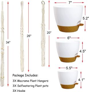 No. 10 - Bouqlife Hanging Planters with Macrame Plant Hangers - 2