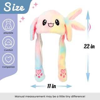 No. 7 - Rainbow Bunny Hat with Moving Ears - 2