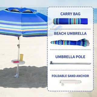 No. 10 - AMMSUN 7ft Beach Umbrella - 5