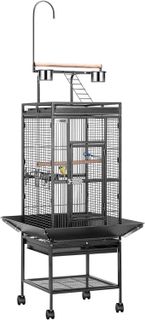 No. 10 - VIVOHOME 72 Inch Wrought Iron Large Bird Cage - 1