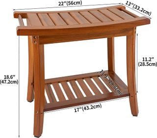 No. 6 - Teak Shower Bench - 3