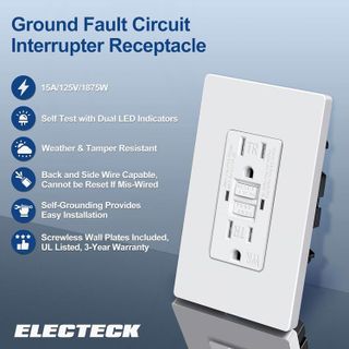 No. 9 - ELECTECK 15 Amp GFCI Outlets - 2