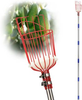 No. 8 - Fruit Picker Pole Tool with Basket - 1