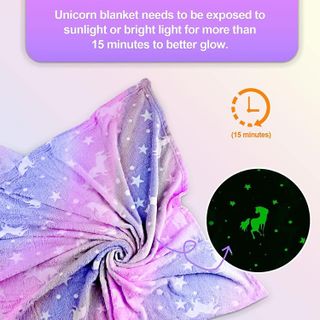 No. 6 - Unicorn Glow in The Dark Blanket - 3