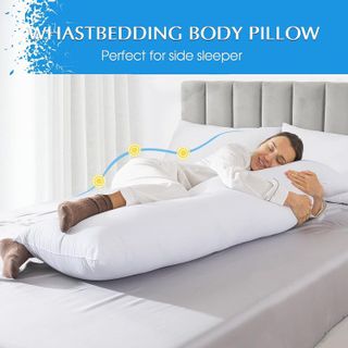 No. 9 - WhatsBedding Full Body Pillows for Adults - 4