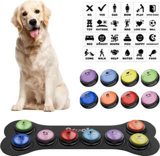 No. 9 - Dog Buttons for Communication, 8 Pcs Dog Talking Button Set - 1