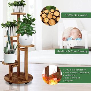 No. 3 - Wooden Plant Stand - 3