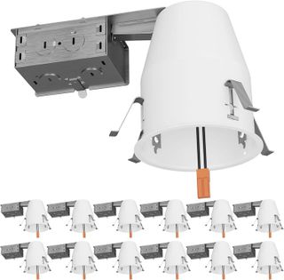 No. 4 - Sunco 12 Pack Can Lights for Ceiling 4 Inch Remodel Recessed Lighting Housing - 1