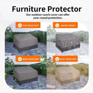 No. 3 - Easy-Going Waterproof Outdoor Couch Cover - 5