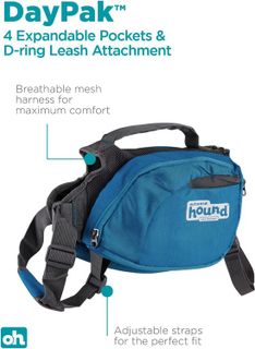 No. 7 - Outward Hound DayPak Blue Dog Saddleback Backpack - 5