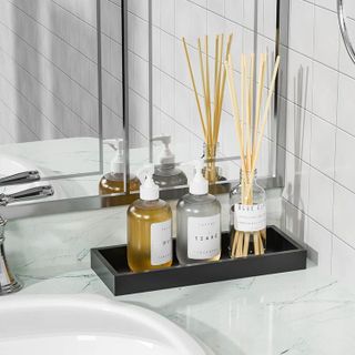 No. 4 - Bathroom Vanity Tray Bamboo - 4