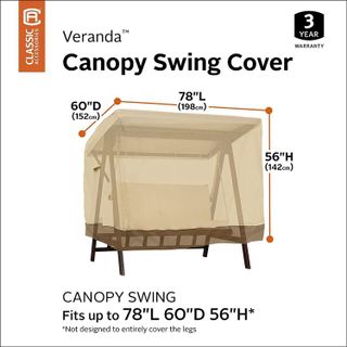 No. 2 - Classic Accessories Veranda Water-Resistant Canopy Swing Cover - 3