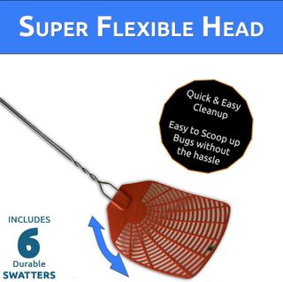 No. 4 - Bug & Fly Swatter – Braided Metal Handle 6 Pack Fly Swatters - 4