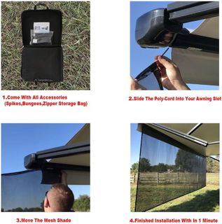 No. 8 - Tentproinc RV Awning Sun Shade Screen - 3